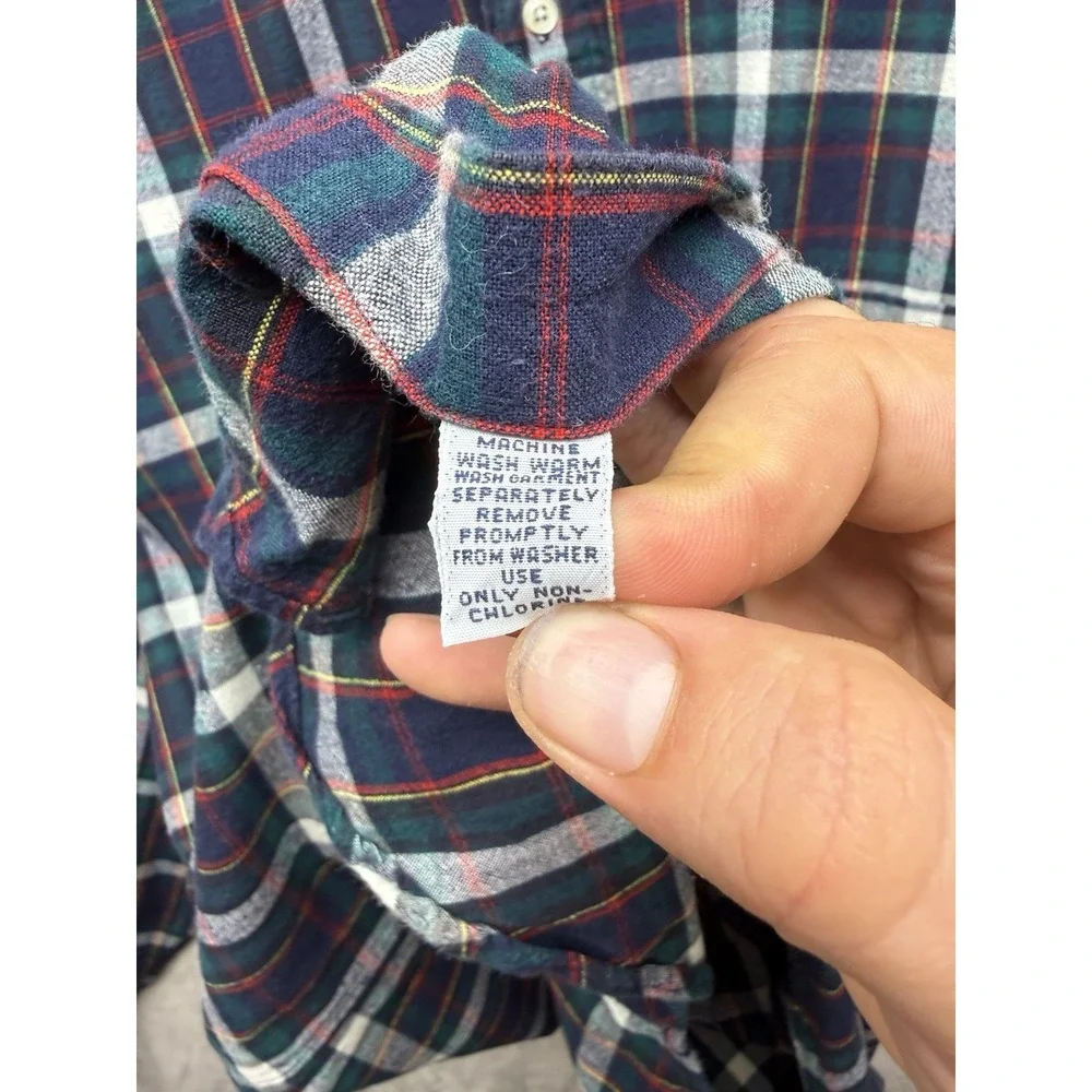 VTG 90s Polo Ralph Lauren Blaire Shirt Mens XL Blue Red Green Plaid Long Sleeve